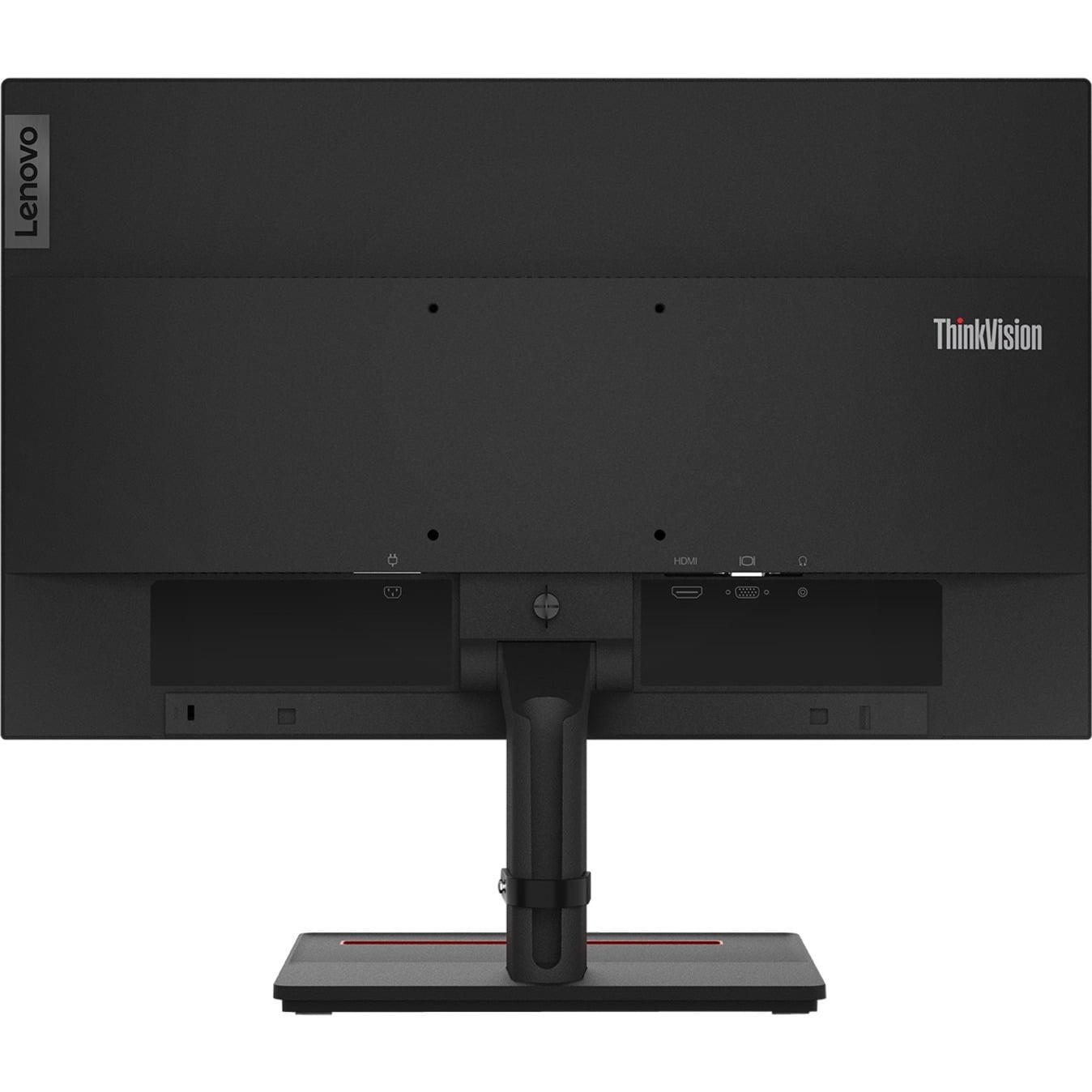 Lenovo ThinkVision S24e-23 23.8-Inch Full HD Monitor – VA Display, 75Hz, HDMI and VGA, NearEdgeless, Raven Black product image 2